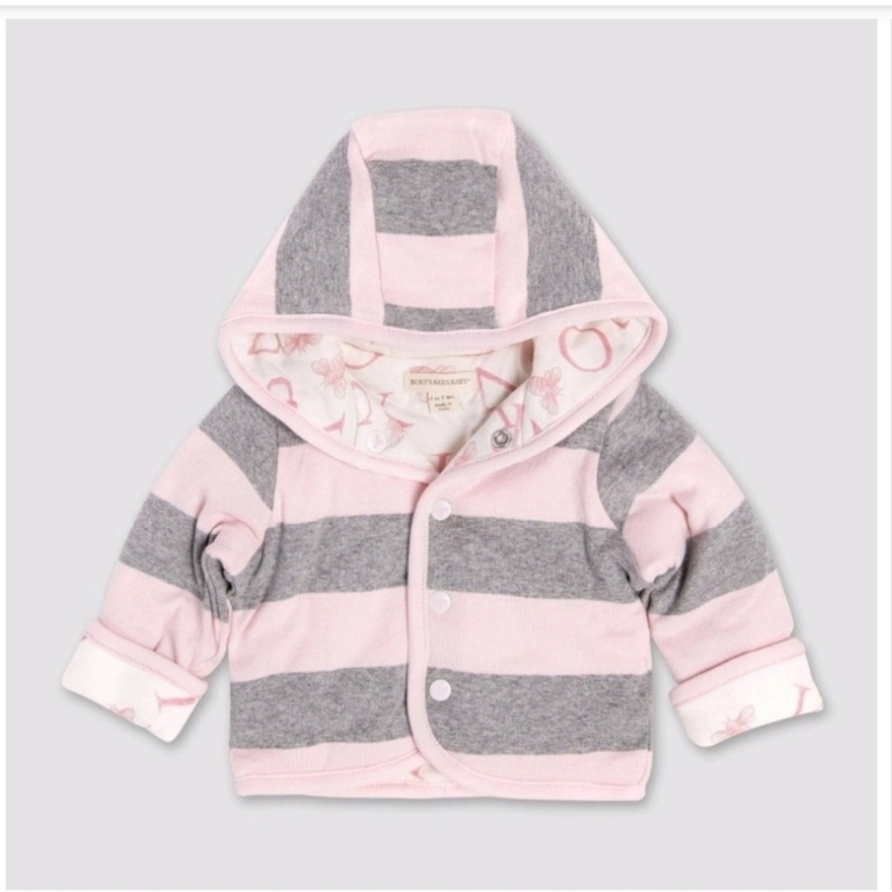 Burt's Bees Baby Watercolor A "Bee" C Reversible Jacket
